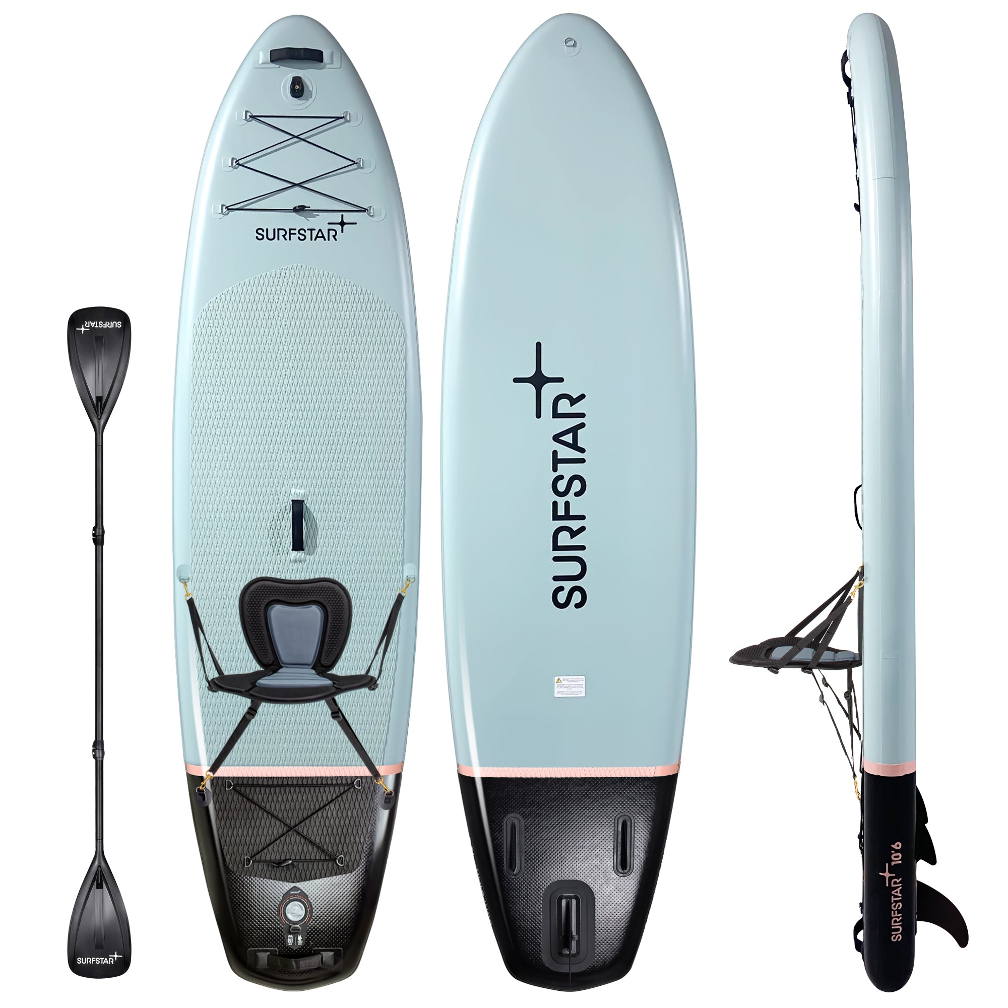 Star Pump - PB-RPAD613 - Star Paddle - 2in1 Pagaie Sup/Kayak - Carbon Race - Fibre de Verre - Ajustable 165 à 215 cm - 800g Star Pump - PB-RPAD613 - Star Paddle - 2in1 Pagaie Sup/Kayak - Carbon Race - Fibre de Verre - Ajustable 165 à 215 cm - 800g