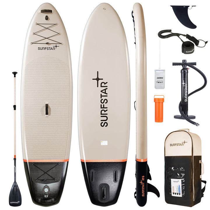 SurfStar Advance Star 10'6'' Board Set With Fiberglass Paddle Ultra Light 18.8lbs