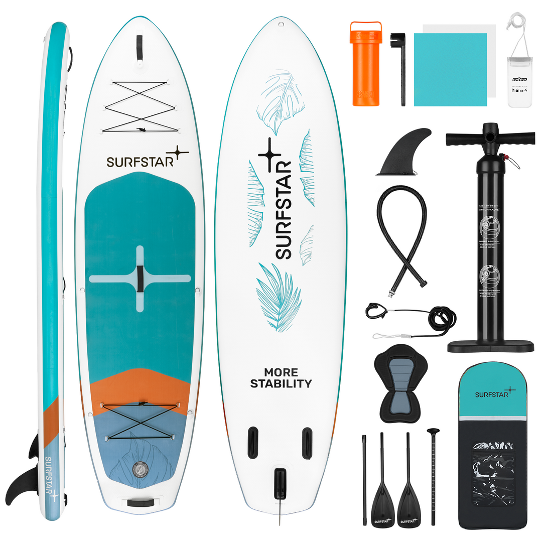 SurfStar Extra Wide Paddle Board 10'6'' x 34" With Detachable Kayak Seat for All Skill Level