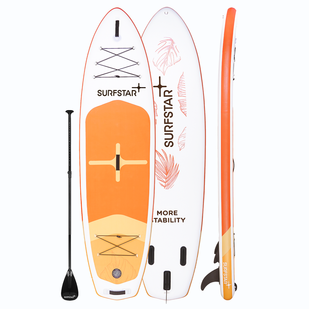 SurfStar Extra Wide Paddle Board 10'6'' x 34" Latest Lagoon Series More Stability Anti-Slip Portable