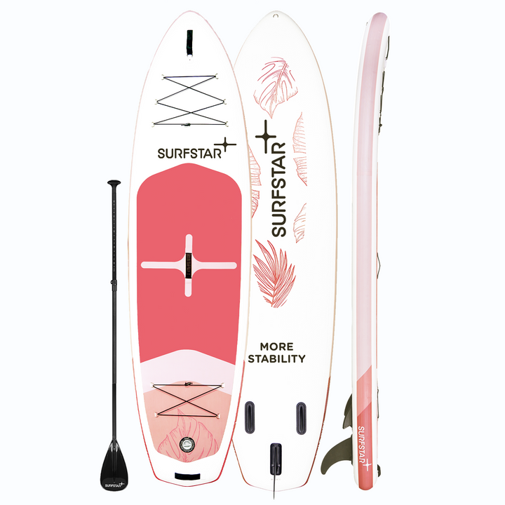 SurfStar Extra Wide Paddle Board 10'6'' x 34" Latest Lagoon Series More Stability Anti-Slip Portable