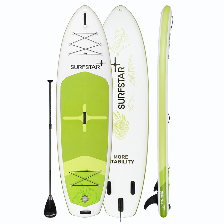 SurfStar Extra Wide Paddle Board 10'6'' x 34" Latest Lagoon Series More Stability Anti-Slip Portable