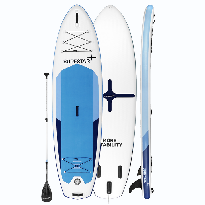 SurfStar Extra Wide Paddle Board 10'6'' x 34" Latest Lagoon Series-II Upgraded Capacity 330 LBS