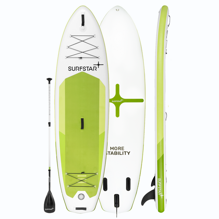 SurfStar Extra Wide Paddle Board 10'6'' x 34" Latest Lagoon Series-II Upgraded Capacity 330 LBS