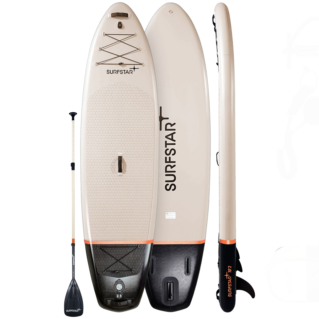 SurfStar Advance Star 10'6'' Board Set With Fiberglass Paddle Ultra Light 18.8lbs