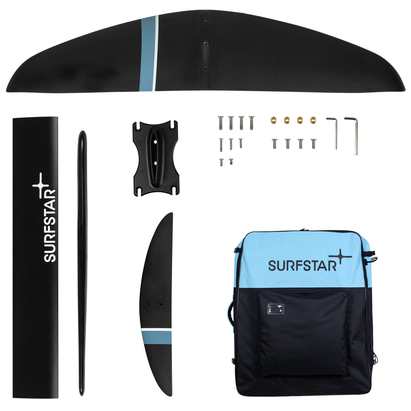Surfstar Surf Foil, Slide Hydrofoil for Surfing Wakesurfing Easy to Assemble Hydrofoil