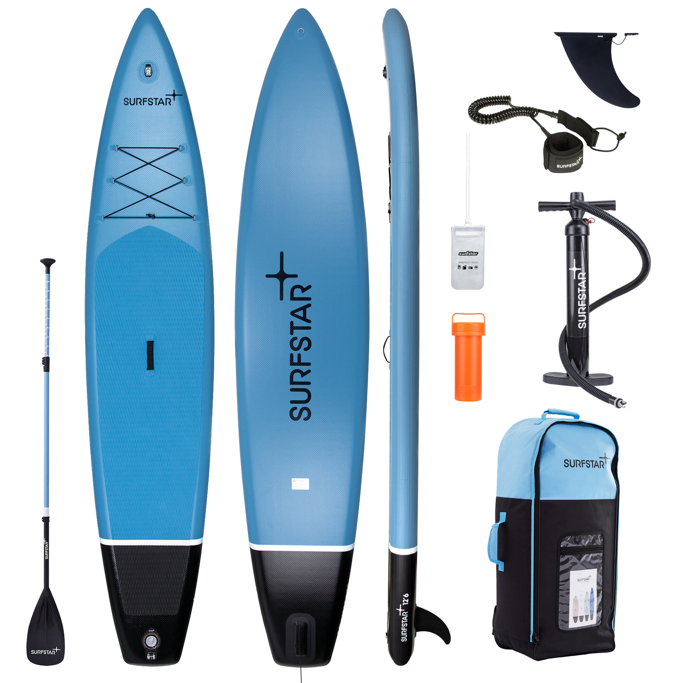 12’6” Pro Fiberglass Stand Up Paddle Board