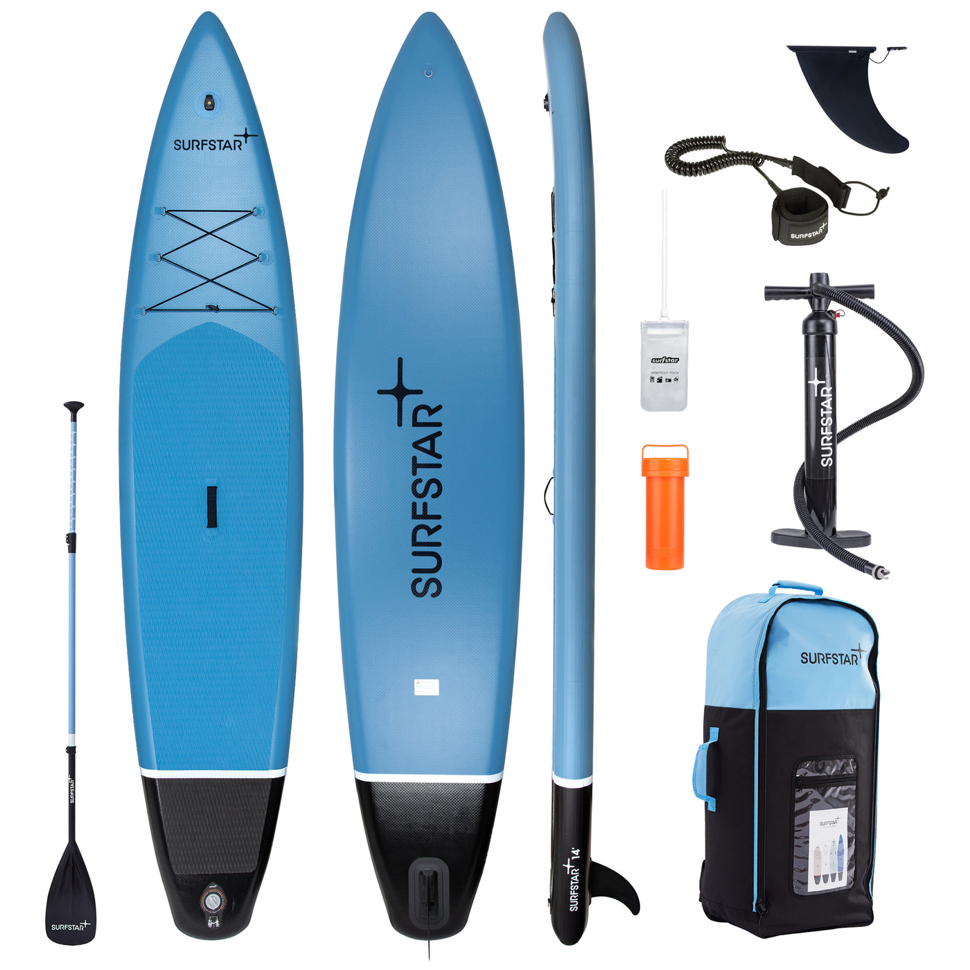14' Rigid Double Layer Inflatable Stand Up Paddle Board