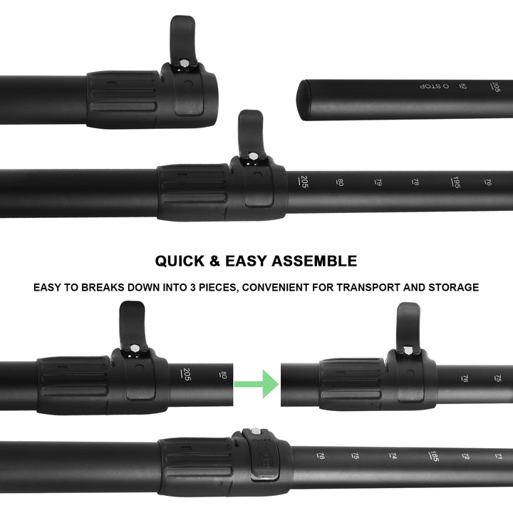 3 piece adjustable SUP paddle