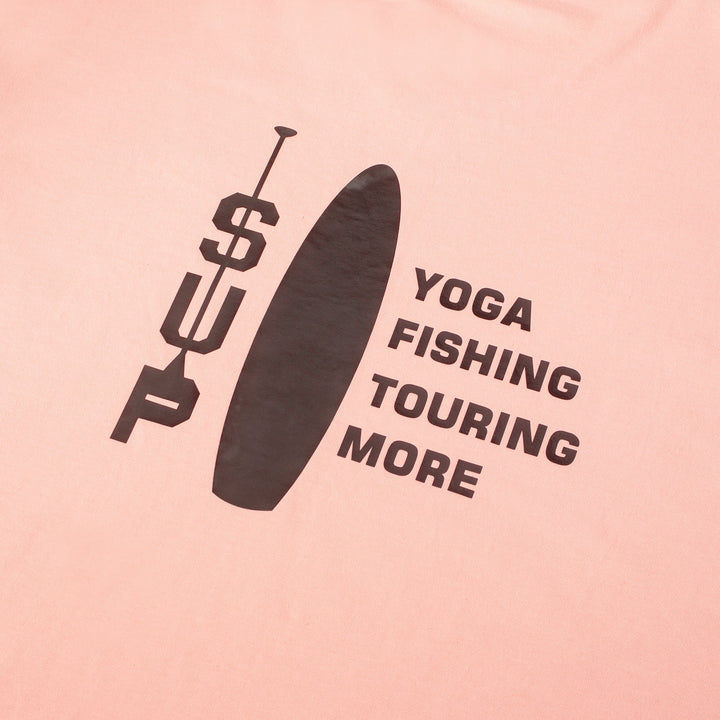 Classic crew neck t shirt in Salmon Color back side